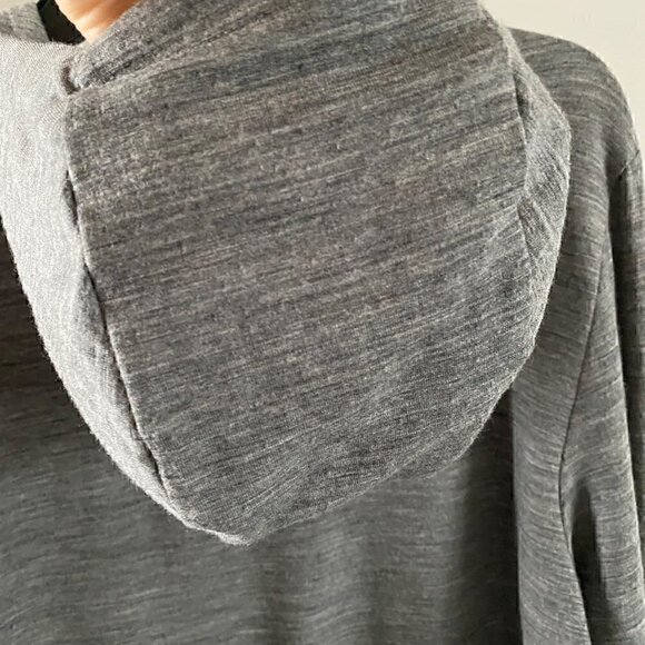 Icebreaker Mens Shifter Wool Blend Hoodie Sweater Small Gritstone Heather Gray - Picture 5 of 12